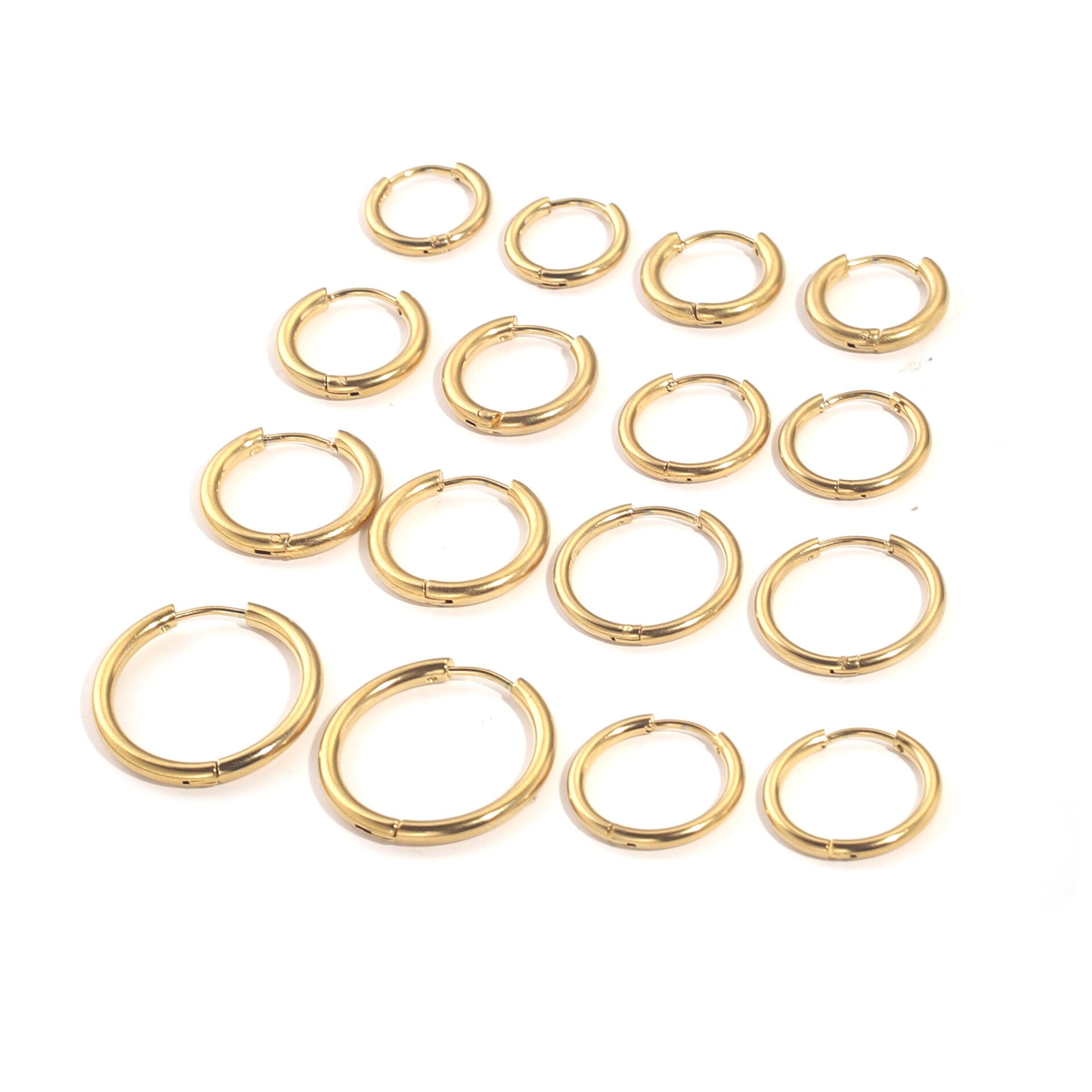 1 Piece Simple DIY Hoop Stainless Steel Waterproof Jewelry Closures h5 Picture2