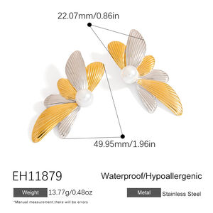 1 Pair Stainless Steel Waterproof Mixed Color Stud Earrings h5 Picture2