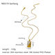White Rectangular Necklace Picture3