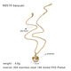 White Medal Necklace