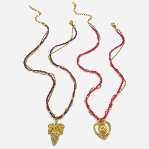 1 Piece Stainless Steel Waterproof Heart Gold Color Pendant Necklace h5 Picture6