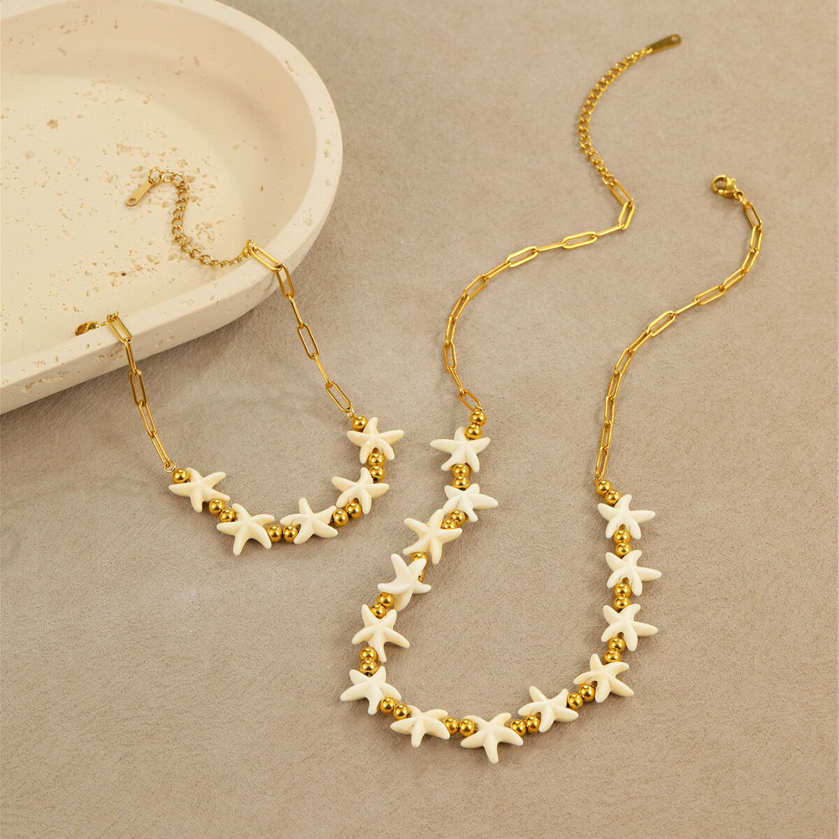 Romantic Vacation Turtle Stainless Steel Waterproof Gold Color Women's Chain Necklaces Picture2