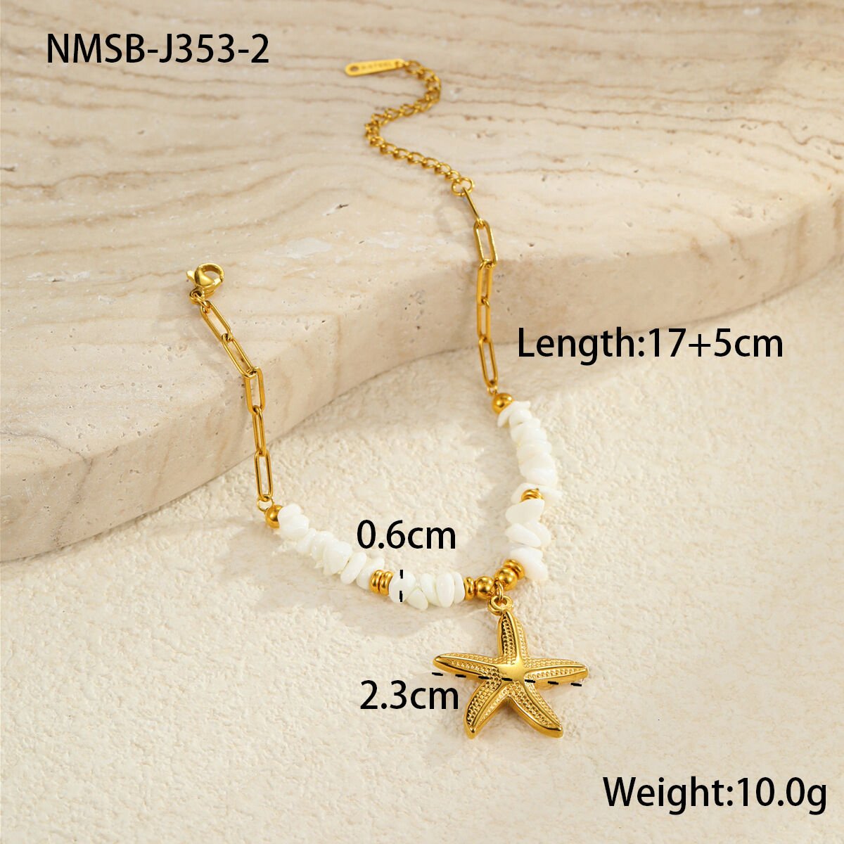NMSB-J353-2 Seestern-Armband Bild2