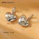 Nmse-C3310-2 Steel Color Heart Earrings Picture12