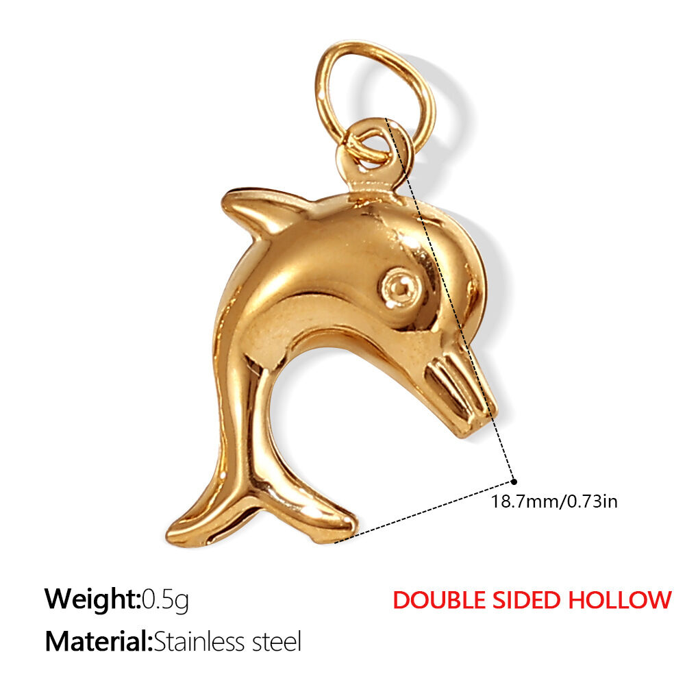 Pj264G Double-Sided Hollow Gold Pendant Picture2