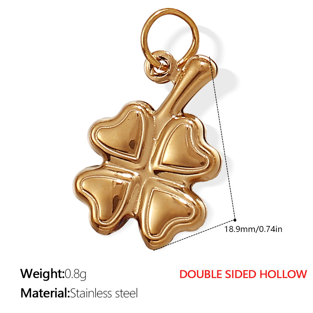 Pj269G Double-Sided Hollow Gold Pendant Picture7