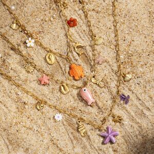 1 Piece Oceanic Stainless Steel Waterproof Gold Color Pendant Necklaces h5 Picture4