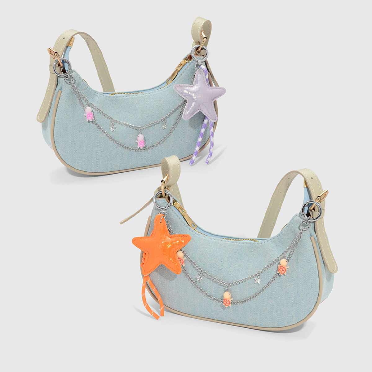 1 Piece Leather Five-pointed Star Bag Charms