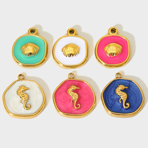 Klassischer Schildkröten-Anhänger aus Edelstahl, wasserdicht, goldfarben, Unisex h5 Bild4