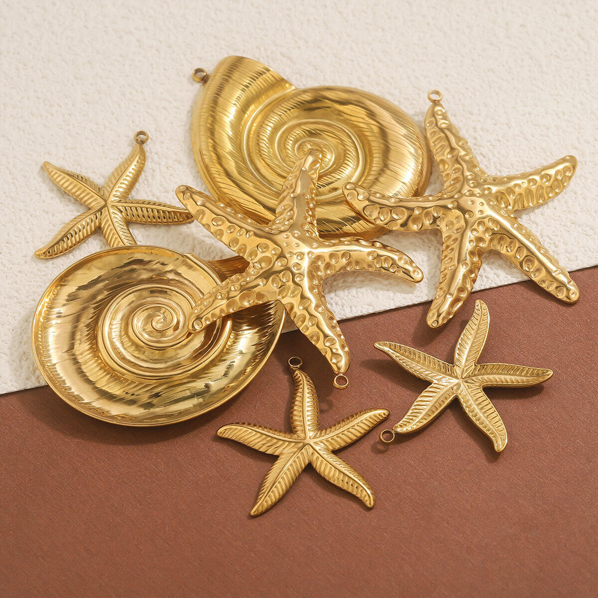 1 Piece Statement DIY Starfish Stainless Steel Waterproof Women's Pendants Picture2
