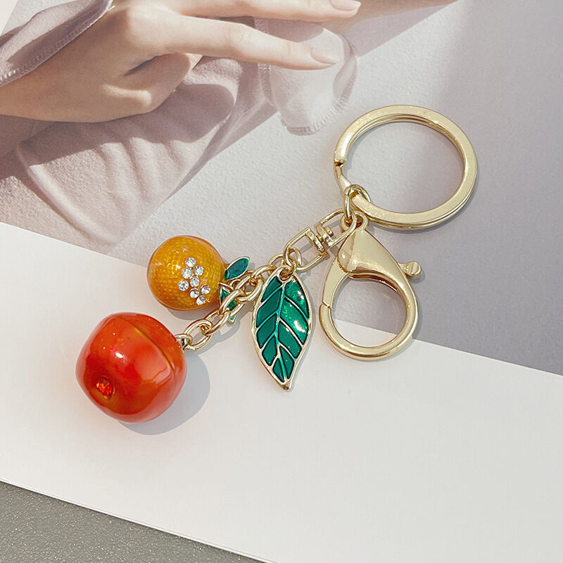 1 Piece Persimmon Alloy Keychain h5Picture4