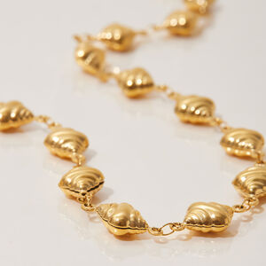 1 Stück Einfaches Croissant-Armband aus Edelstahl, wasserdicht, goldfarben, für Damen h5 Bild9