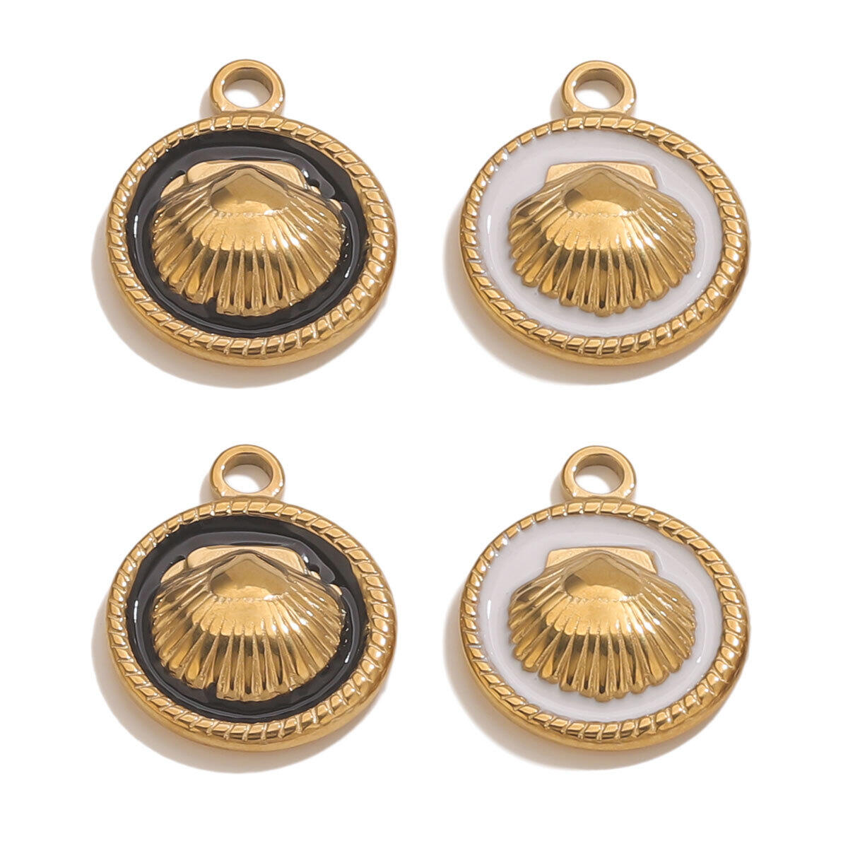 1 Piece DIY Shell Stainless Steel Waterproof Women's Pendants Picture2