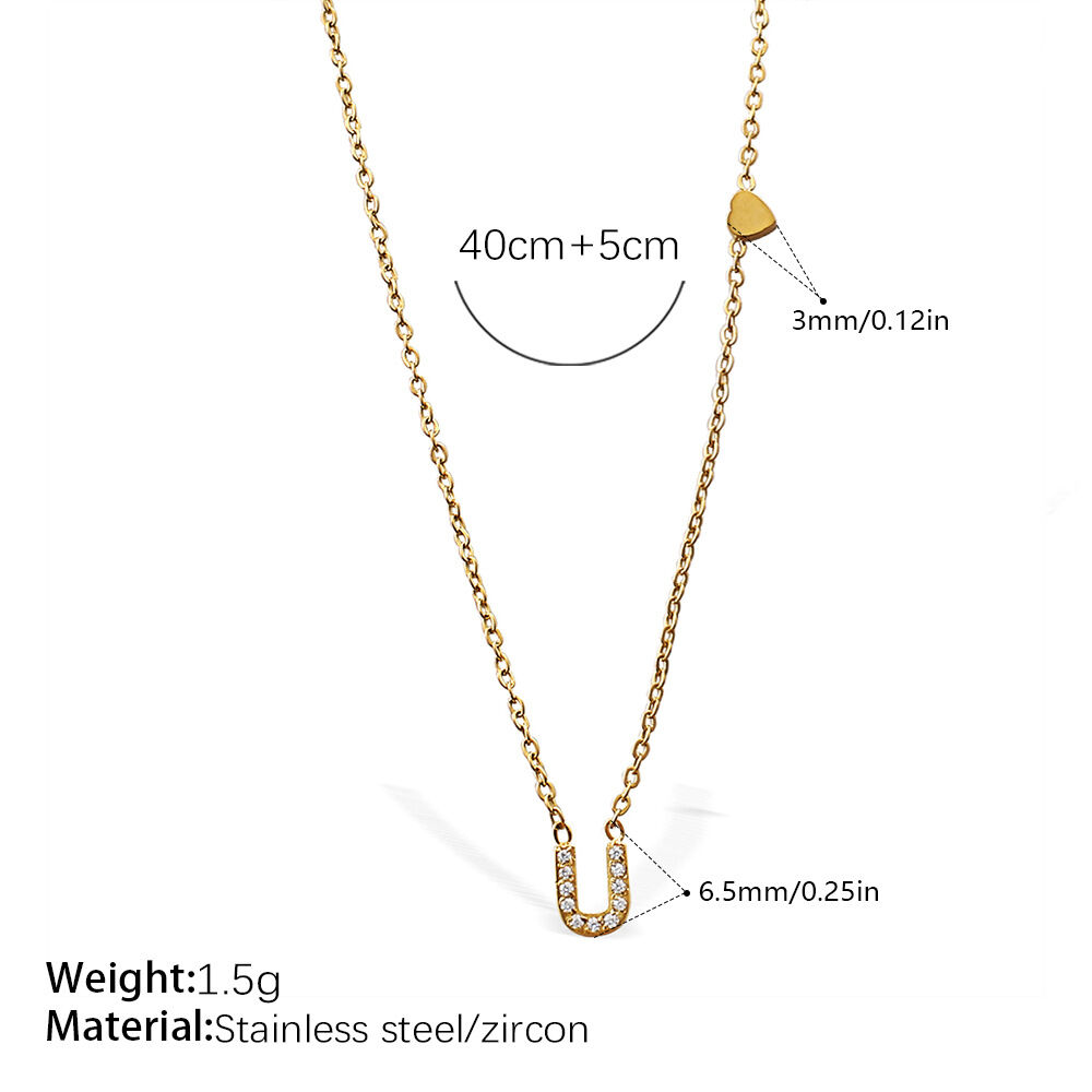 Xl543Wegu Letter Necklace Picture21