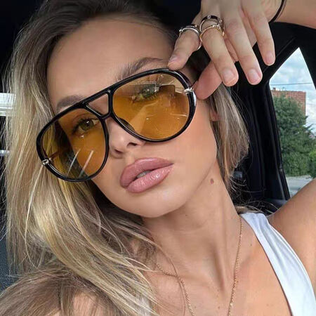 1 Pair Simple Series Casual Solid Color Women's Sunglasses 2