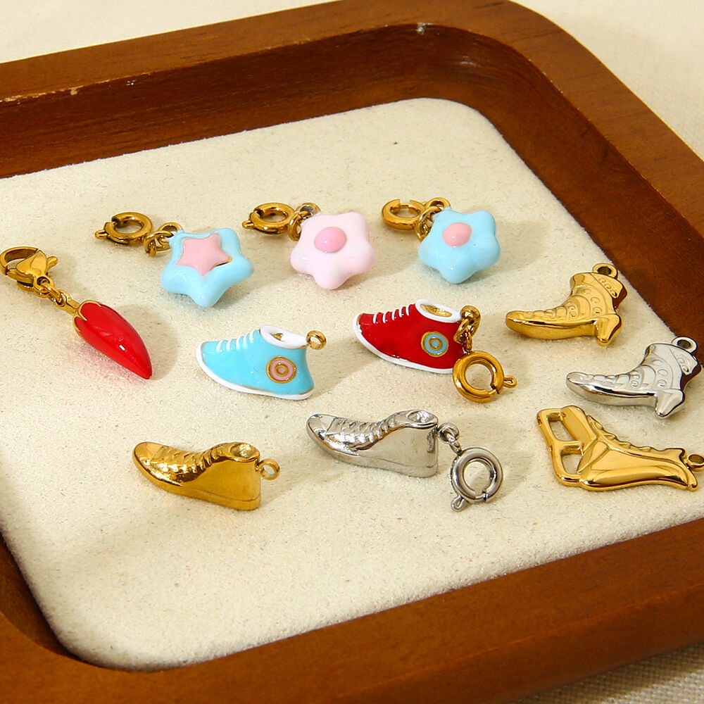 1 Pair Simple Series Daily Star Stainless Steel Waterproof Gold Color Unisex Pendants Picture4