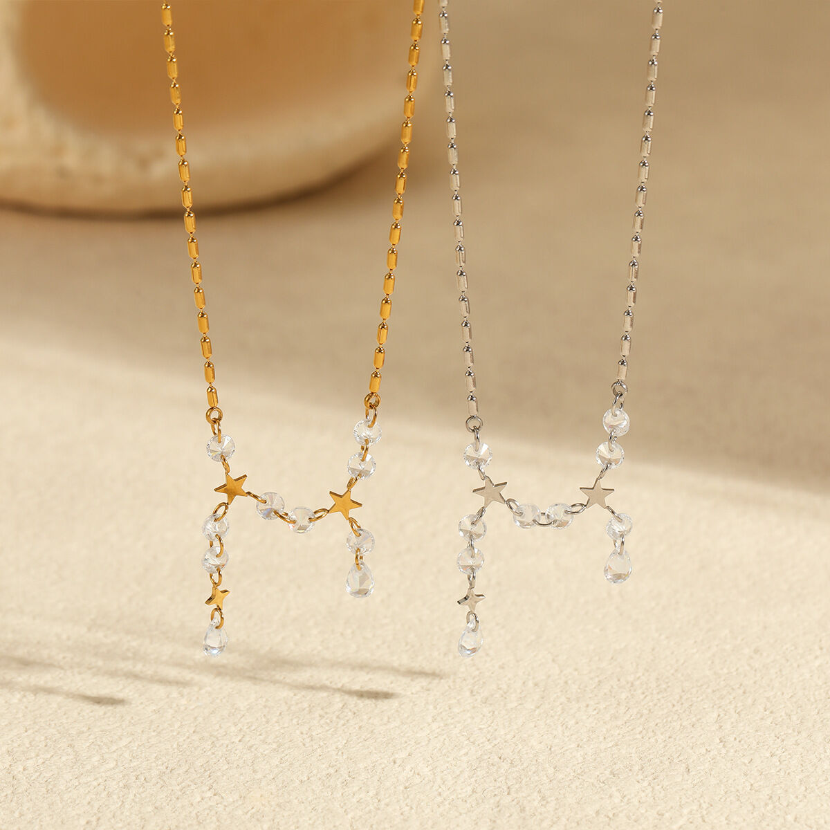 Simple Sweet Star Stainless Steel Waterproof Women's Chain Necklaces Picture2