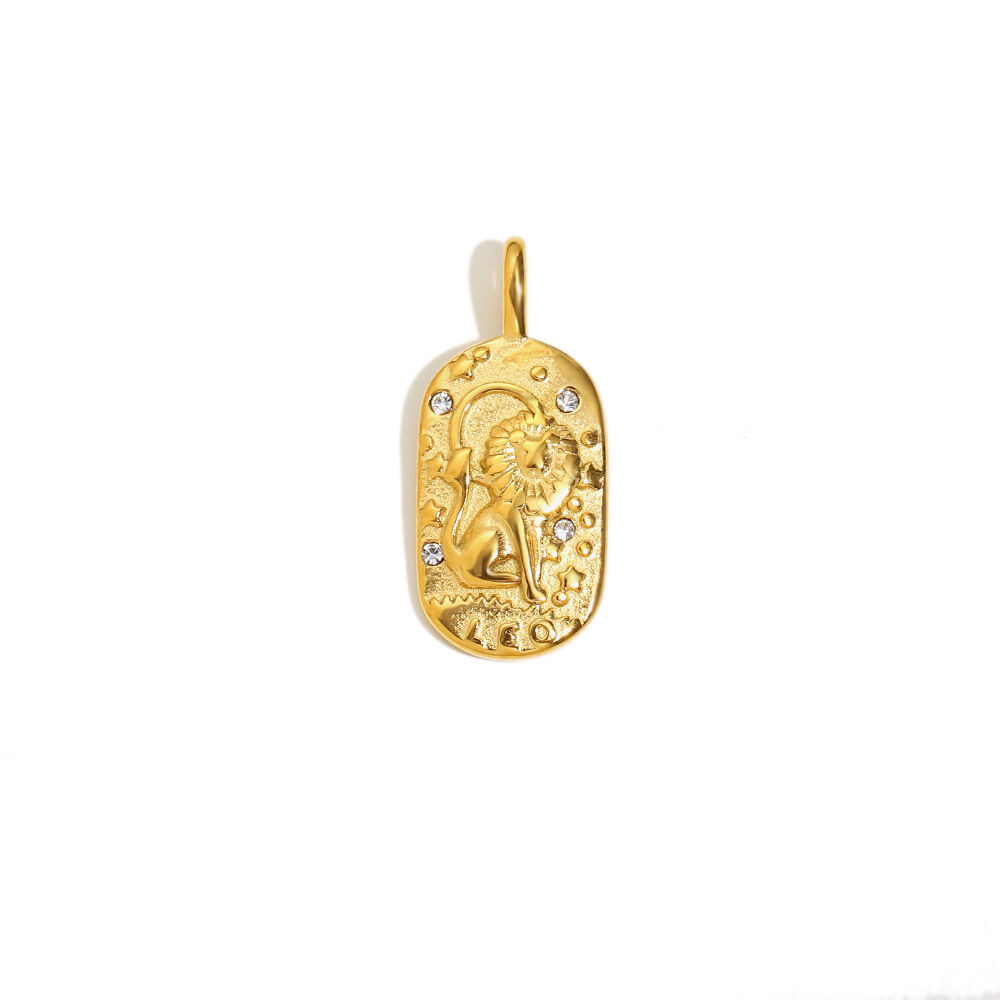 Constellation Pendant-Gold-Leo Picture5