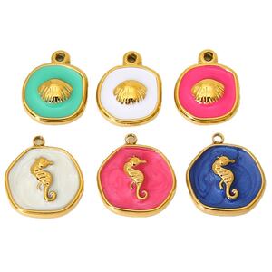 Klassischer Schildkröten-Anhänger aus Edelstahl, wasserdicht, goldfarben, Unisex h5 Bild5