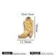 Gold Shoes Double-Sided Oil-Dropped Five-Pointed Star-Yellow Picture32
