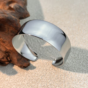 1 Piece Simple Stainless Steel Waterproof Gold Color Cuff Bracelet h5