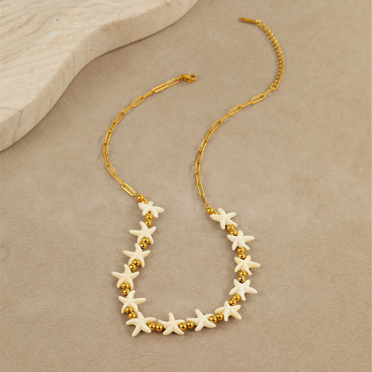 Romantic Vacation Turtle Stainless Steel Waterproof Gold Color Women's Chain Necklaces Picture3