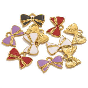 1 Piece DIY Bow Knot Stainless Steel Waterproof Women's Pendants h5 Picture4
