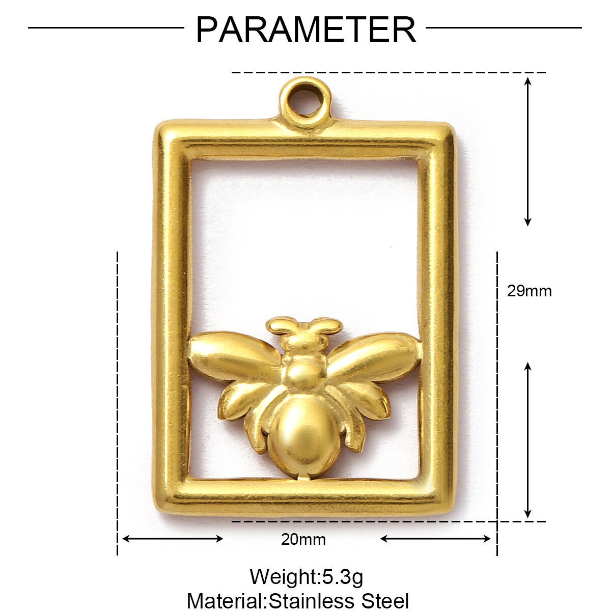 1 Piece Classic Sun Stainless Steel Waterproof Gold Color Women's Pendants Picture2