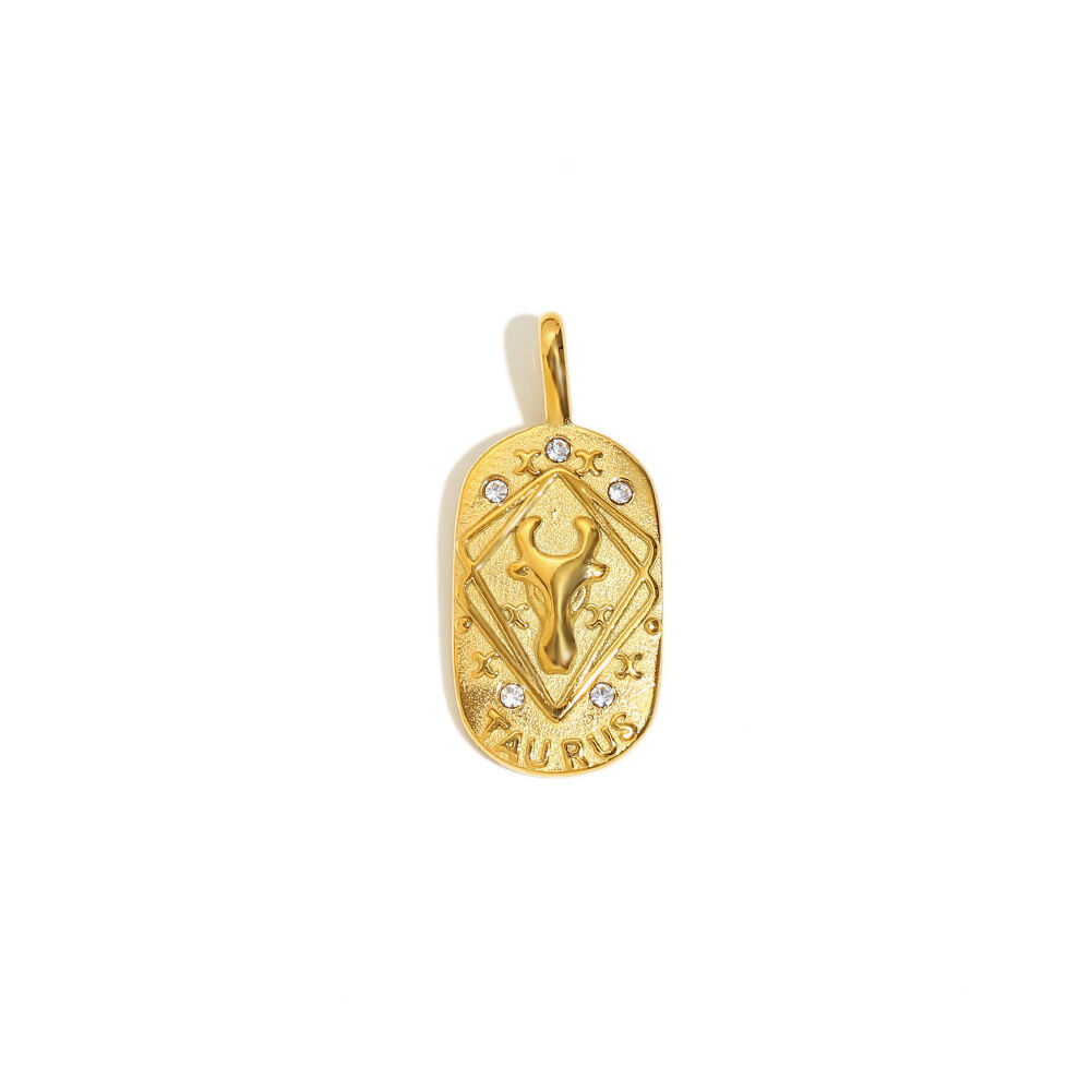 Constellation Pendant-Gold-Taurus Picture2