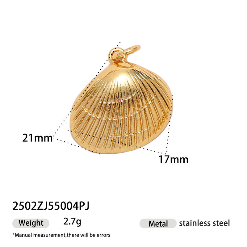 1 pezzo ciondolo color oro impermeabile in acciaio inossidabile oceanico Immagine3