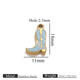 Gold Shoes Double-Sided Oil Drops-Blue Picture36