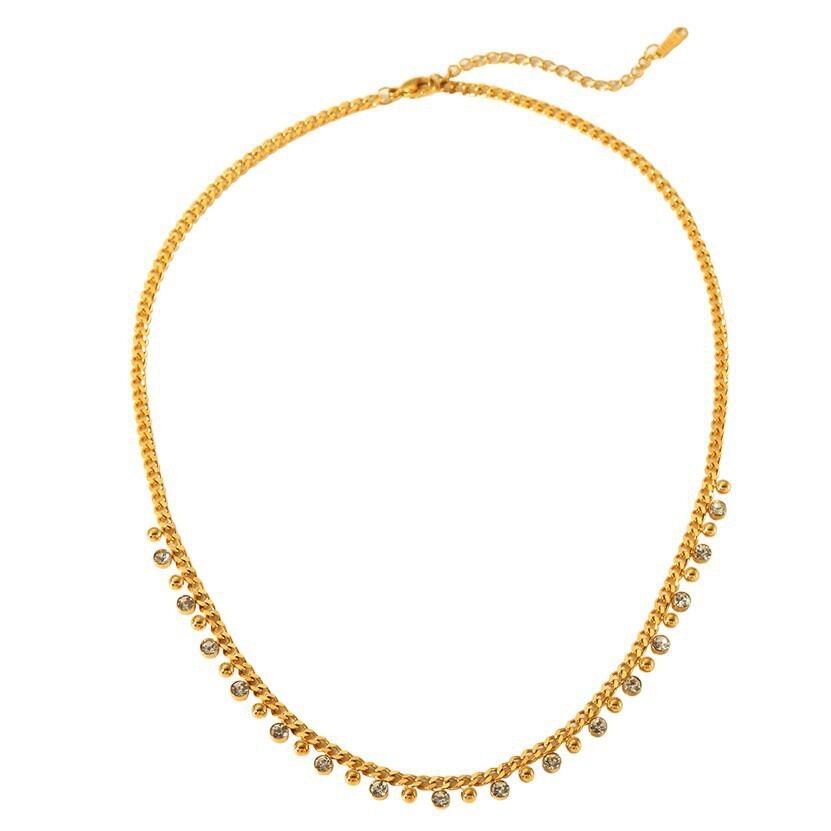 Daily Chain Stainless Steel Waterproof Gold Color Women's Pendant Necklaces Picture5