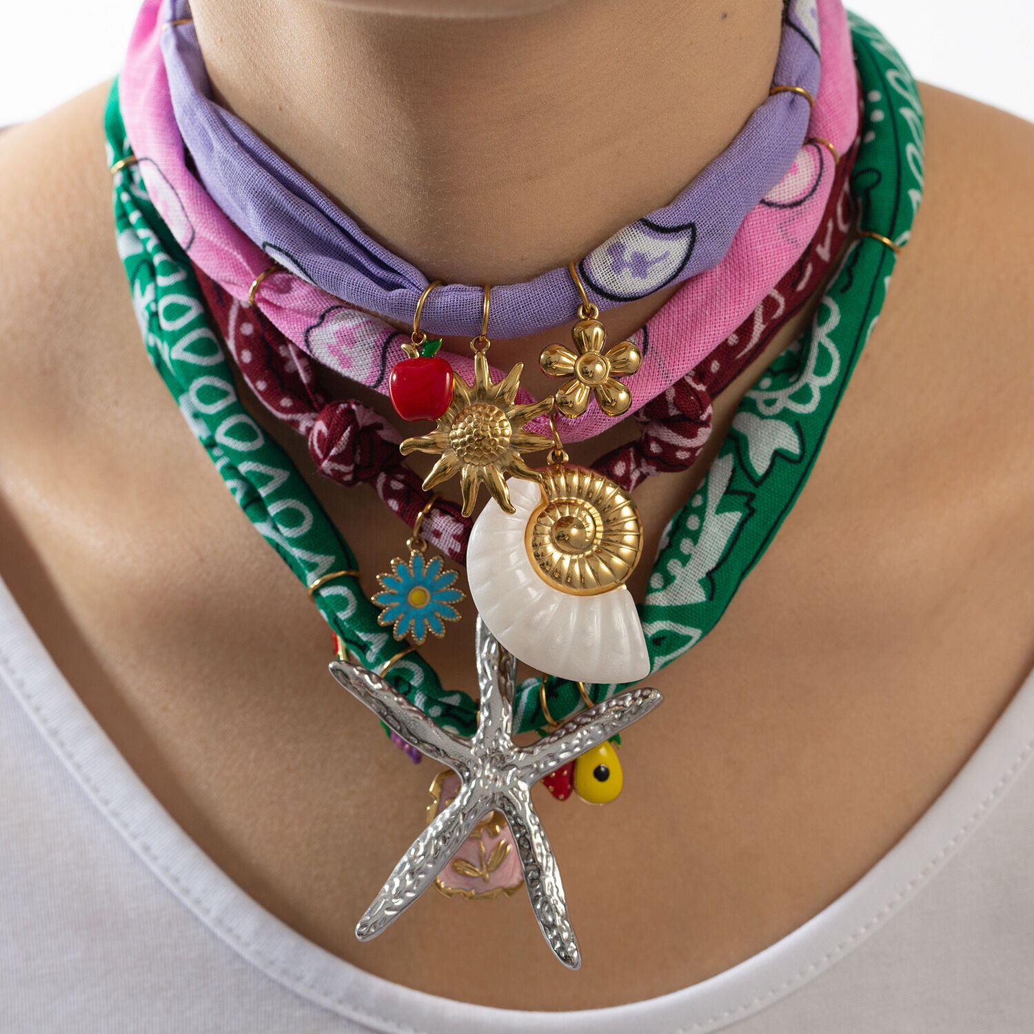 1 Piece Romantic Series Vacation Turtle Stainless Steel Waterproof Gold Color Women's Pendant Necklaces h5 Picture3