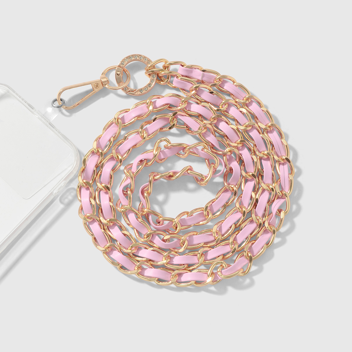 1 Piece Leather Chain Alloy Phone Chain Picture3
