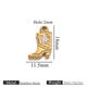 Gold Shoes Double-Sided Oil-Dropped Five-Pointed Star-White Picture27