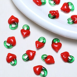 1 Piece Simple Series Simple Heart Glass Jewelry Beads h5 Picture3