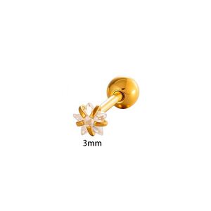1 Piece Simple Heart Stainless Steel Waterproof Zircon Women's Piercings Earrings h5 Picture2