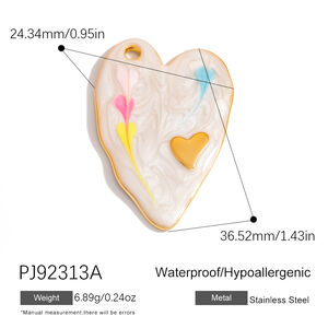 1 Piece Stainless Steel Waterproof Gold Color DIY Pendant h5 Picture2