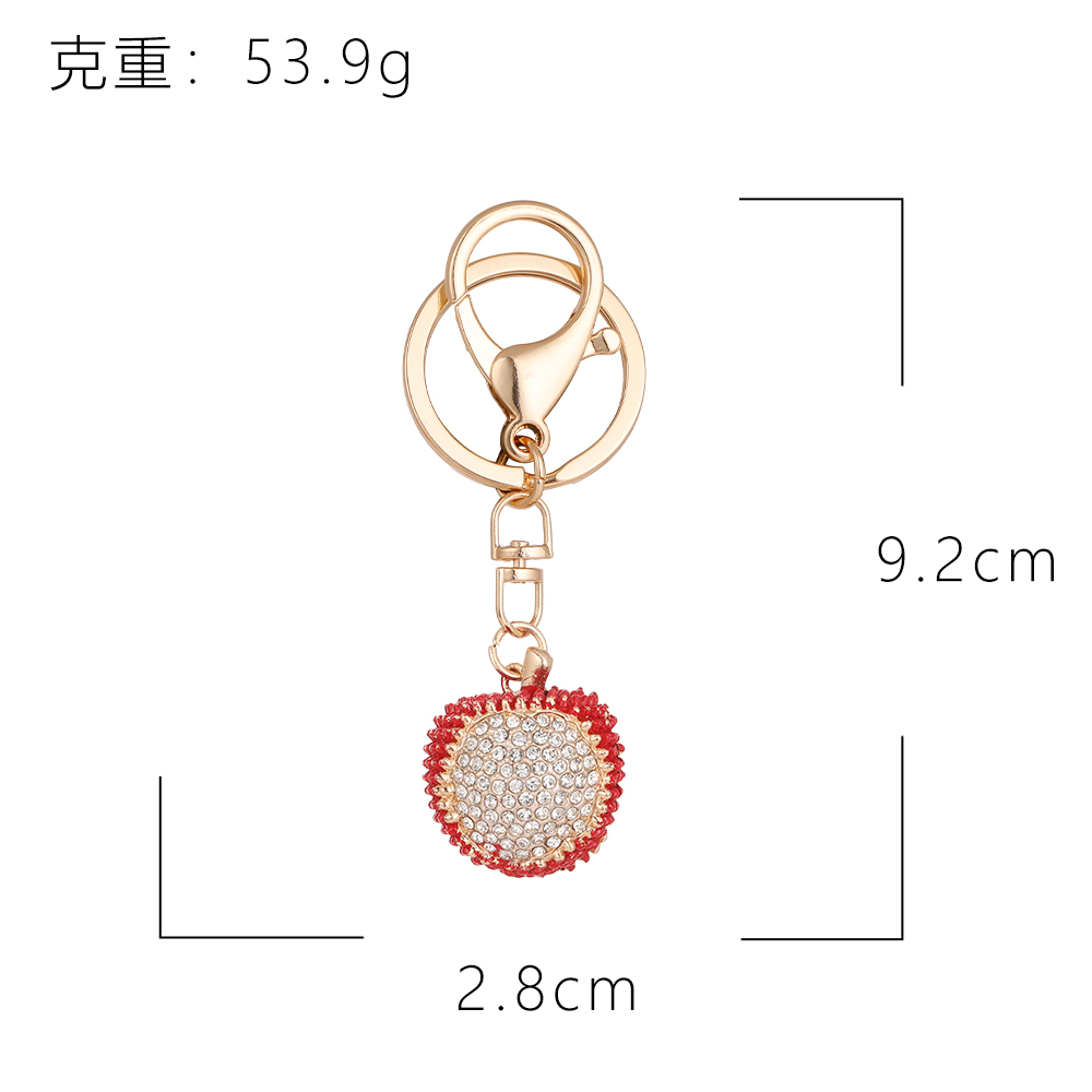 1 Piece Lychee Alloy Keychain Picture2
