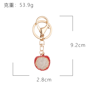 1 Piece Lychee Alloy Keychain h5 Picture2