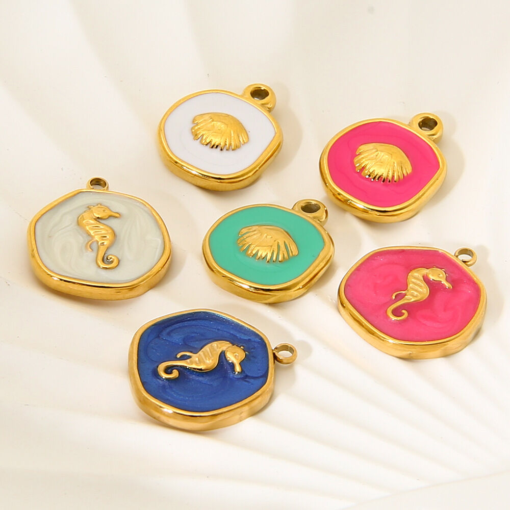Klassischer Schildkröten-Anhänger aus Edelstahl, wasserdicht, goldfarben, Unisex h5Bild3