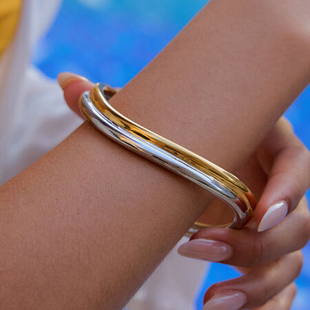 1 Piece Classic Irregular Stainless Steel Waterproof Women's Bangles