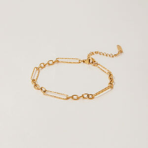 1 Stück Einfaches Croissant-Armband aus Edelstahl, wasserdicht, goldfarben, für Damen h5 Bild10