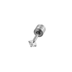 1 Paar moderne, geometrische, wasserdichte Ohrstecker aus Edelstahl in Goldfarbe mit Zirkonia für Damen h5