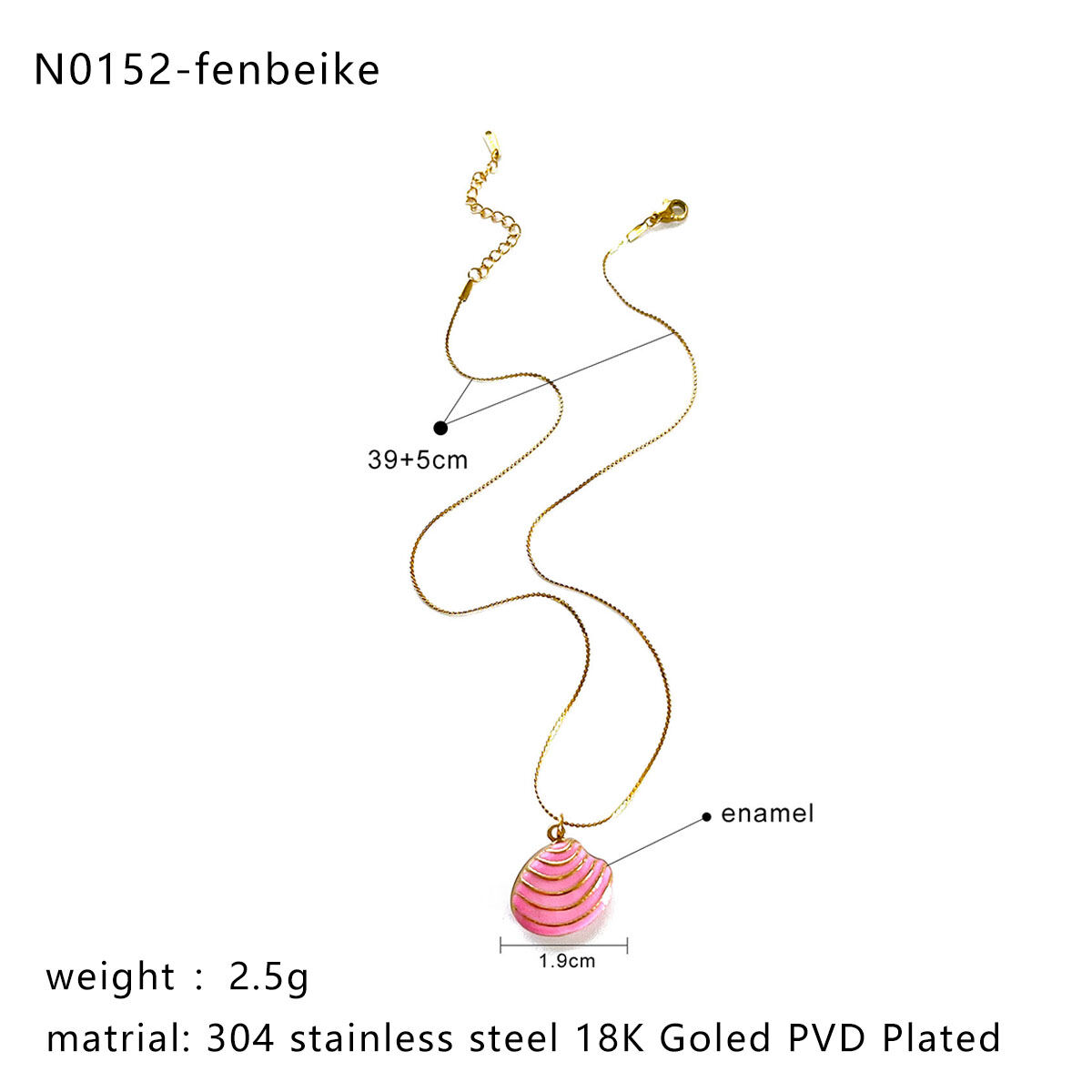 Pink Shell Necklace Picture6