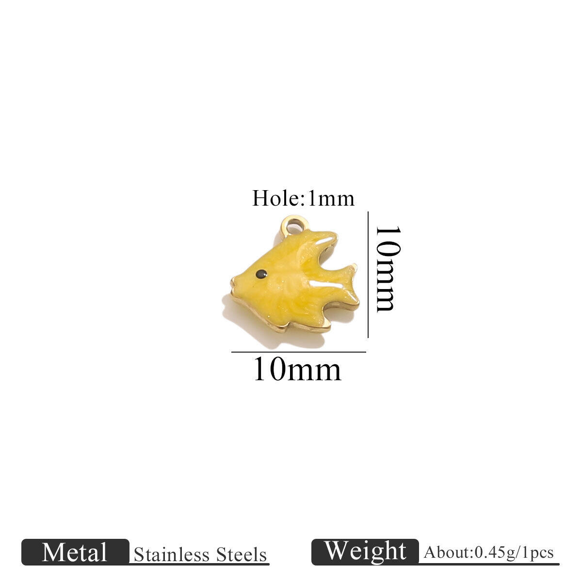 Gold Oil Drop Pendant-Goldfish Yellow Picture11