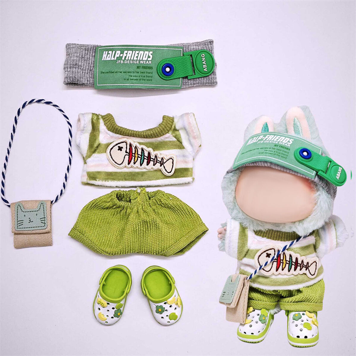 Green Cute Clothes Set for Dolls (NO Doll) h5 Picture2