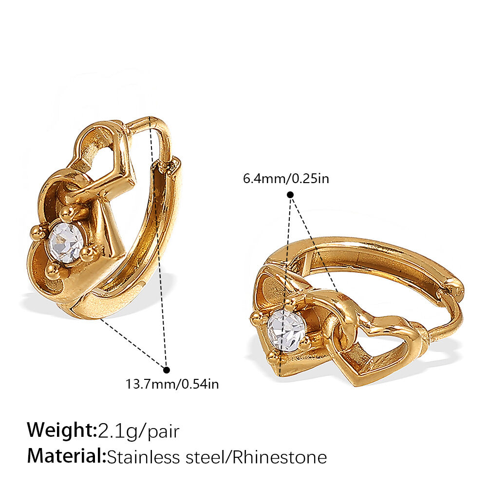 Eh1149Weg White Diamond Small Earrings Picture13