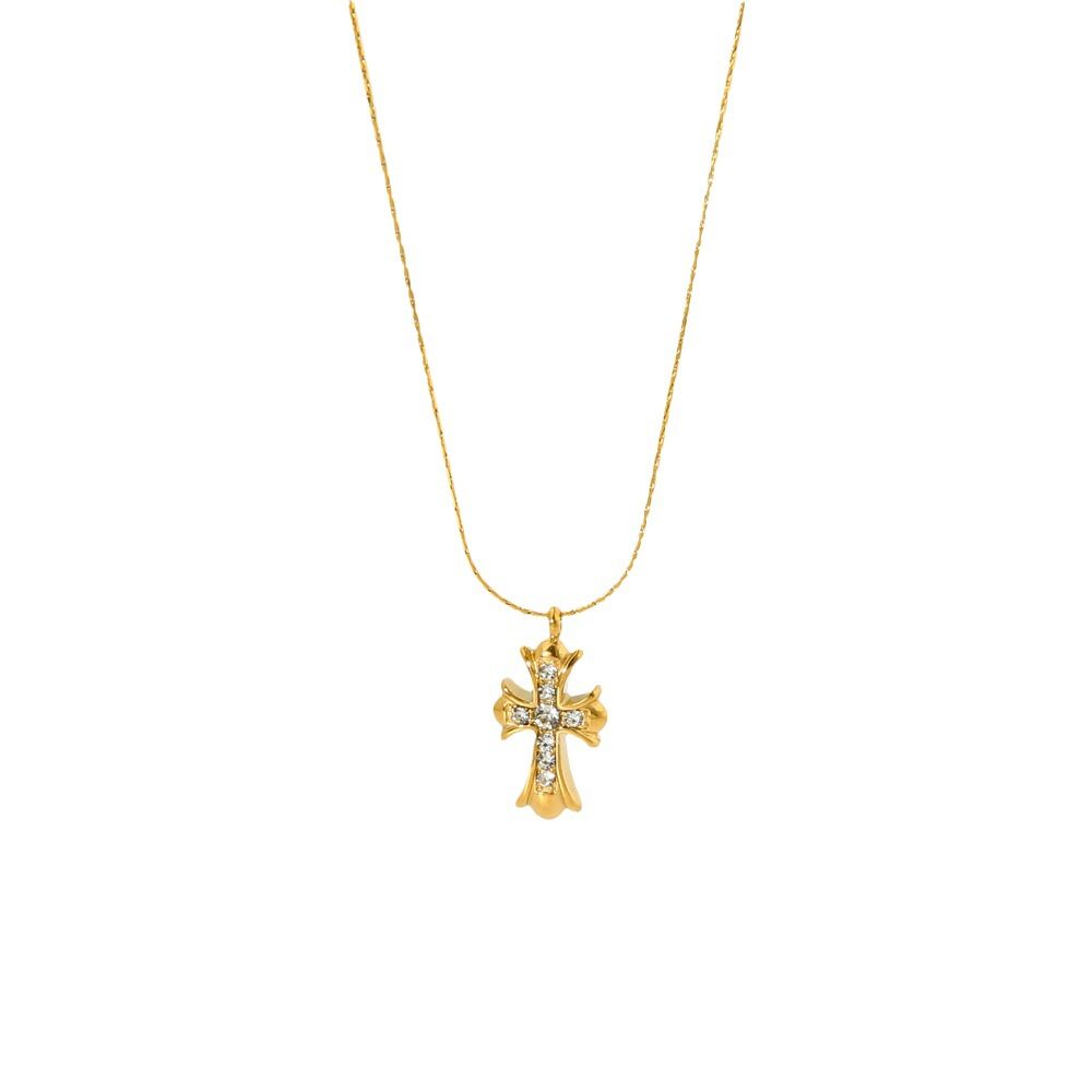Ethnic Series Ethnic Cross Stainless Steel Waterproof Women's Necklaces Picture5