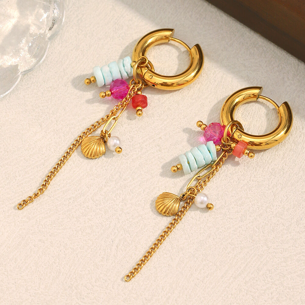 1 Pair Designable Natural Stone Women's Drop Earrings
